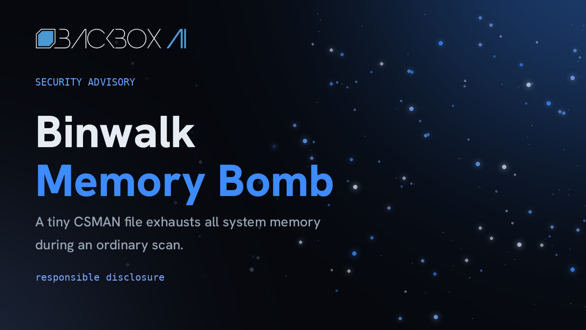 Security Advisory: CSMAN Decompression Bomb in Binwalk