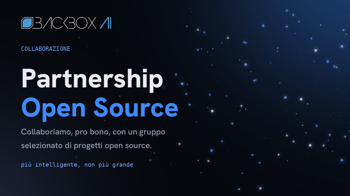 Più intelligente, non più grande: come abbiamo costruito BackBox AI e come collaboriamo con l'open source